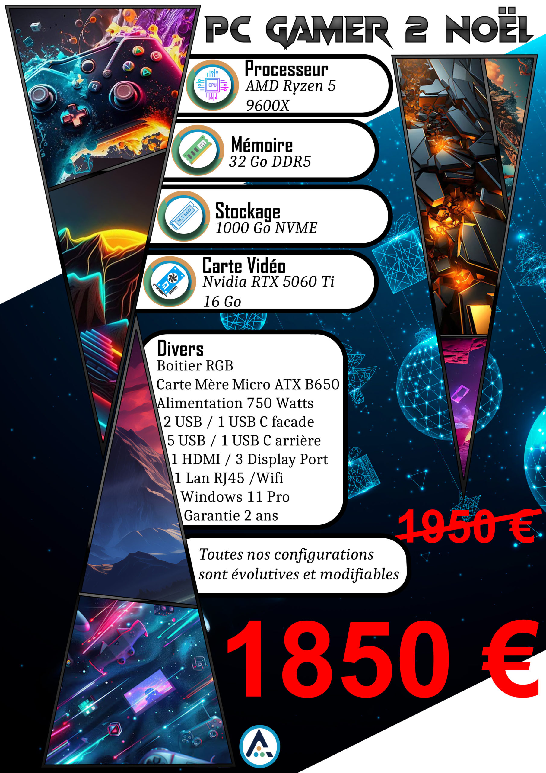 affiche gaming 2 Noel